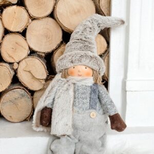 Интерьерная кукла Мальчик в зимнем костюме