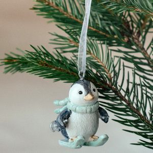 Фигурка декоративная «Пингвин на лыжах»