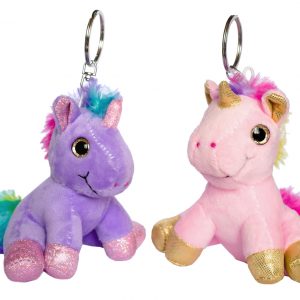 Игрушка мягкая- брелок Единорожка, роз.
