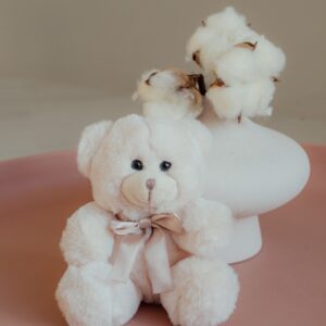 Игрушка мягкая- брелок Мишка кремовый