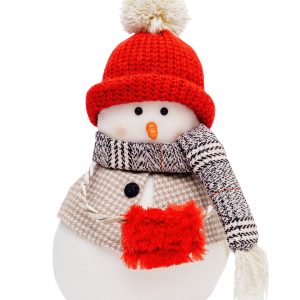Интерьерная кукла Снеговик в красной шапочке