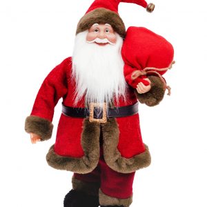 Интерьерная кукла Дед Мороз с мешком подарков, 60 см