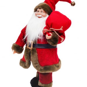 Интерьерная кукла Дед Мороз с мешком подарков, 60 см