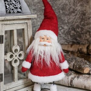 Интерьерная  кукла Дед Мороз в красном, 40см