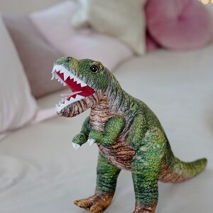 Игрушка мягкая динозавр Тираннозавр, зеленый