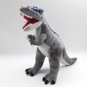 Игрушка мягкая динозавр Тираннозавр, серый