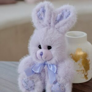 Игрушка мягкая- брелок Зайка Флёр, сиреневый